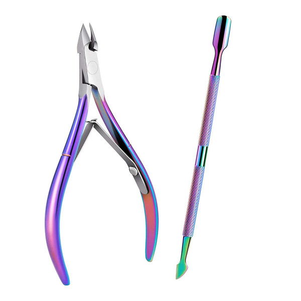 Cuticle Trimmer with Cuticle Pusher